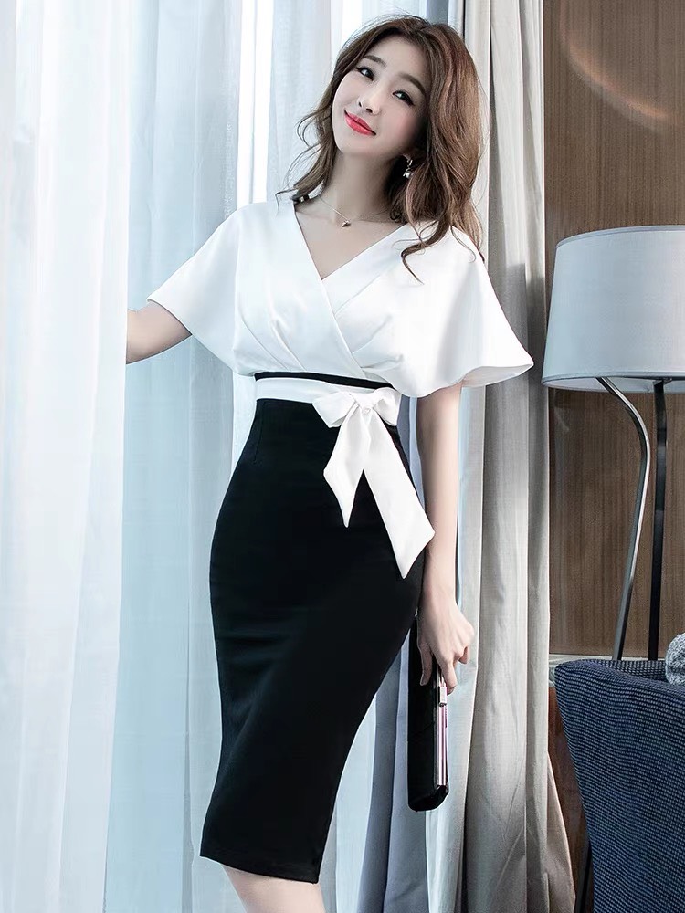 ĐẦM BODY MIX MÀU TAY CÁNH TIÊN CAO CẤP D181